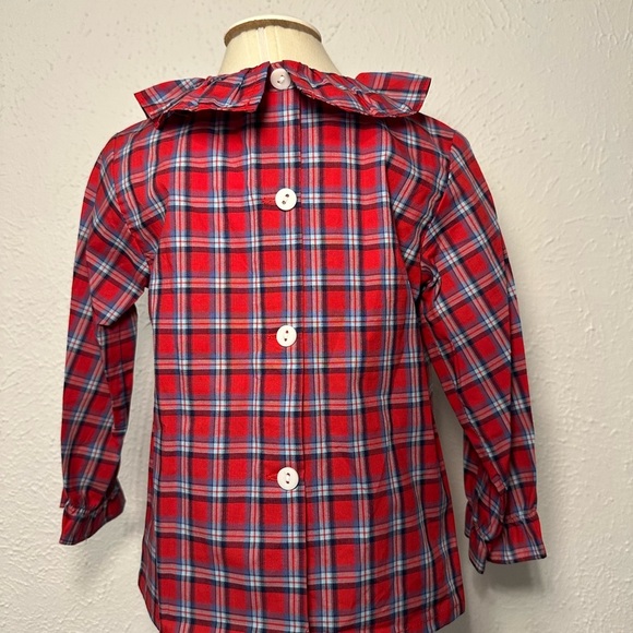 Bella Bliss plaid girls ruffle top sz 18m - Picture 2 of 6